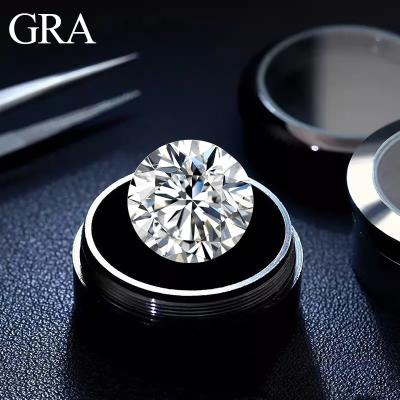 China Free Shipping Color Game or Fire Holycome GRA Certified Premium Cut 0.5ct 1ct D White Round Loose Moissanite Gemstone for sale