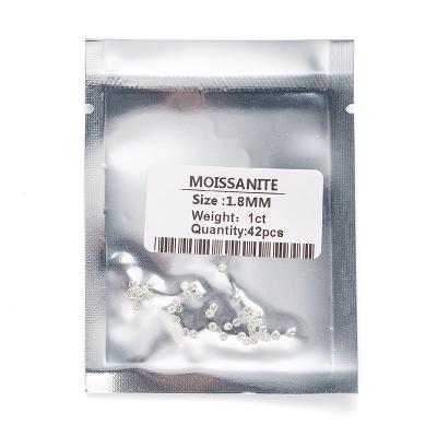 China Sparkling wholesale price 1.8mm loose moissanite melee diamond VVS1 clarity lab grown gemstone for sale