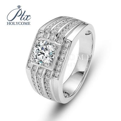 China Luxury Custom Championship Ring Sterling Silver Moissanite Men Ring Holycome CLASSIC fashion for men for sale for sale