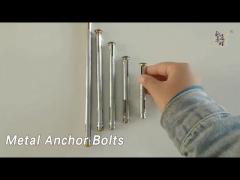 Window Metal Anchor Bolts M8 M10 Zinc Plated Thread For Concrete