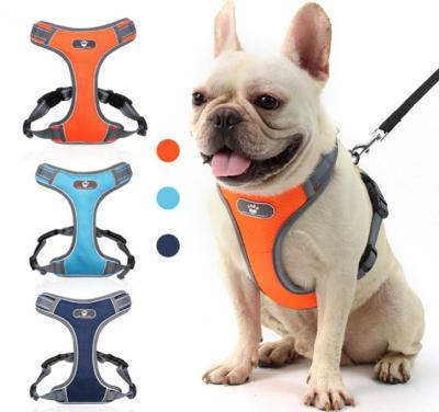 China Padded Tactical Dog Training Arm No Front Clip Leash Adhesion Reflective K9 Pet Vest Easy Working Traction Control For Large Dogs for sale