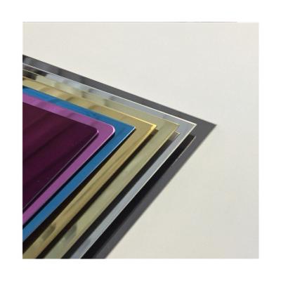 China Decoration and fabrication building material mirror finish and PVD coating stainless steel sheet for sale