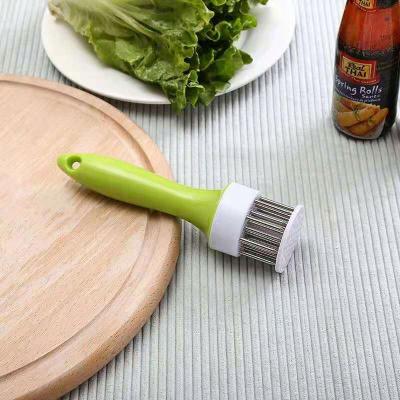 China Amazon Sustainable Kitchen Poultry Tools Meat Softener Needle 21/24 Stainless Steel Blades Manual Meat Tenderizer for sale