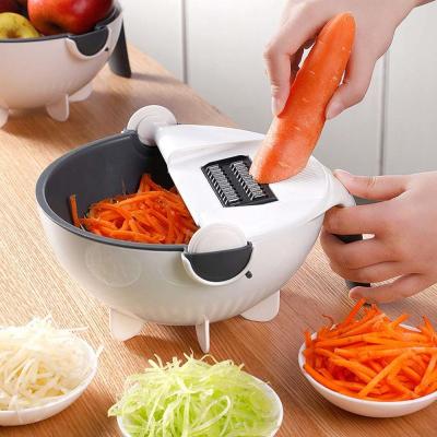 China Viable Multifunctional Manual Cutter Vegetable Slicer 9 in 1 Fruit Vegetable Cutter for sale