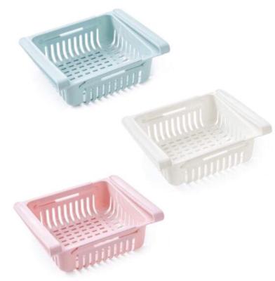 China Plastic Type Kitchen Supplies Refrigerator Drawer Food And Beverage Storage Box Kitchen Cavity Drain Box Finishing Storage Box for sale