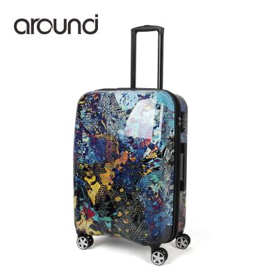 China ABS Material Travel Leisure Style ABS+PC Cabin Mirror Box Trolley Luggage Set for sale