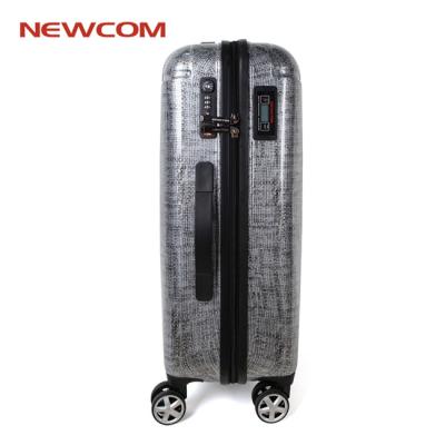 China Newcom Airport Brand Business Travel Lightweight Luggage Trolley Hard Shell Luggage With TSA Lock Weighing Suitcase for sale