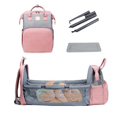 China Multifunctional Waterproof Fashion Mummy Travel Mummy Backpack Baby Sleeping Bag Bay Baby Bags For Mothers for sale