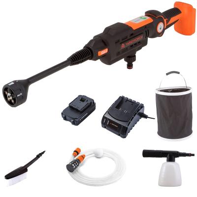 China Cleanig Car Yard Force 20V Aquajet Cordless Portable Pressure Washer with 2.5Ah Lithium Ion Battery & Quick Charger & LW C02A for sale