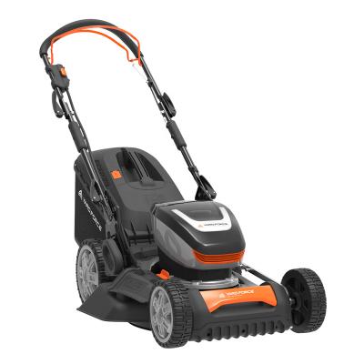 China Yard Force 60V 46cm Cordless Self-Propelled Lawn Mower with Lithium-Ion Battery and Fast Charger Steel Deck - LM M46B for sale