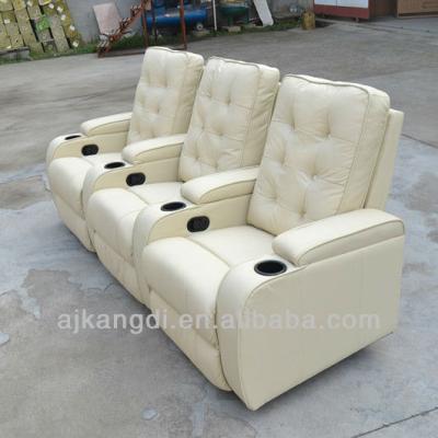 China European style theater chair recliner sofa cinema chair theater chair KD-TH01-WHITE for sale