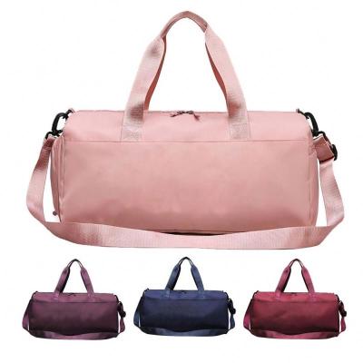 China Wholesale Pink Duffel Duffle Bag Fashion Gym Duffel Bag Women Portable Elegant Weekend Glitter Portable Gym Duffel Travel Bag for Women for sale