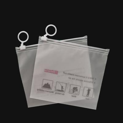 China BIODEGRADABLE PVC Plastic Bags For Packaging Clothes / FoodMatt Plastic Zip Lock Plastic Bag , Custom Printing Logo for sale