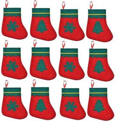 China Chirstmas Decor Christmas Hanging Storing Christmas Sack For Gift Candy Sack Christmas Tree Sack for sale