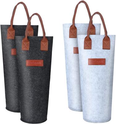 China Eco-Friendly Eco-Friendly Non Woven Wine Tote Bag Wine Bag Gift With Handle for sale