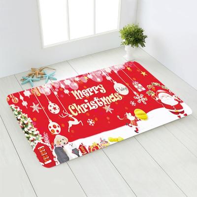 China Washable Modern MACHINE MADE Christmas Home Felt Office Hotel Outdoor Door Mat for sale