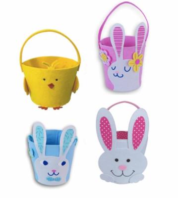 China Easter Barrels Mask 2021 2022 Mini Trick Basket White Rabbit Ostern Buckets Colored Sublimation Treat Gifts Easter Bucket for sale