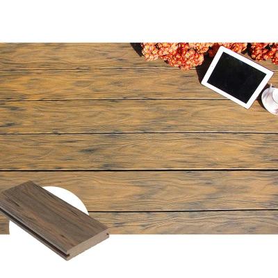 China Rekupereerbaar Plastic Cedar Look Solid Composite Decking-Materiaal 140x30mm Te koop