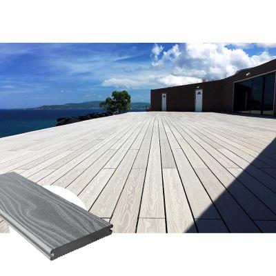 China Groefoppervlakte Geen Barst Stevige Samengestelde Decking 140x21mm Openluchthout Te koop