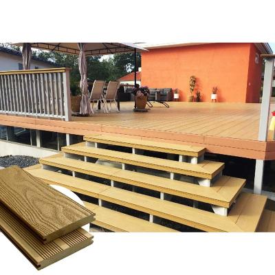 China Laag aan Geen Onderhoud & Besproken Productie van Stevige Samengestelde Decking Te koop