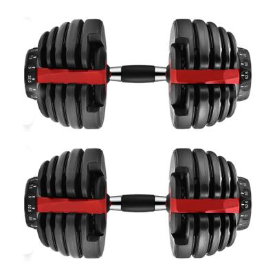 China Cast Iron+Custom Adjustable Dumbbell 24kg Logo 24kg Dumbbell Gym Weightlifting Training Rubber Wholesale Dumbbell for sale