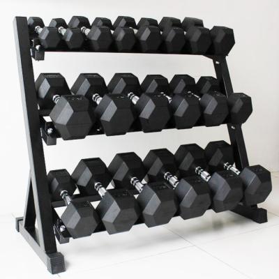 China Factory Price Durable Cheap Dumbbell 65 Set 55-100 Training Aerobics Hex Dumbbells For Unisex for sale