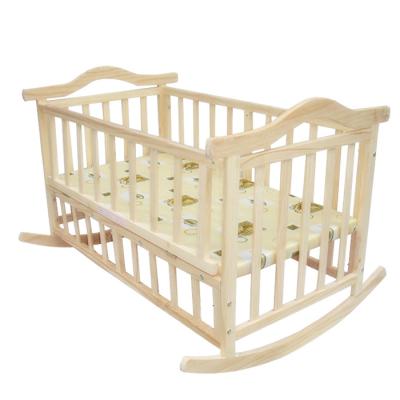 China Hot Selling High Quality Wooden Baby Crib Designs Eco - Friendly for sale