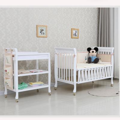 China China Factory Solid Wood Solid Wood Baby Change Table With Storage for sale