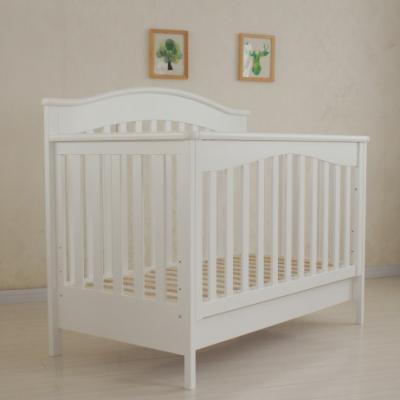 China Luxury white wooden baby hutch made of solid wood for sale