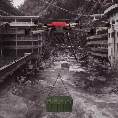 China 6 Axis 30lbs Payload Heavy Lift Logistics Transport Drone With 4G Module And RTK System for sale