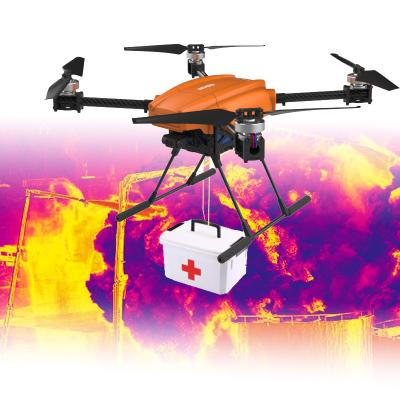 Chine Drones de police professionnels pour lutte contre les incendies et sauvetage Uav avec caméra thermique et drone de charge utile à vendre