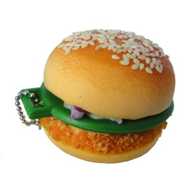 China Fake Africa PVC Burger Head Chain Food Display for sale