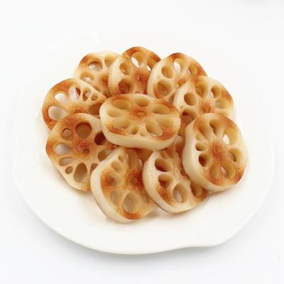 China Eaby Simulated Fake Food Vegetable Barbecue Lotus Root Slices Model Dish Fake Food for sale