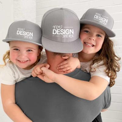 China Custom MOM JOINT Dada and Family Hats Mini Black Trucker Baseball Cap Set for Birthday Gift Present for sale