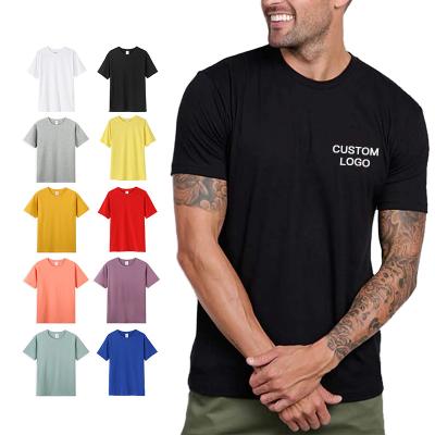 China Anti-Wrinkle Make Your Own 100% Cotton Custom Men's Brand T-Shirt Printing Group Graphic Tees White Black Company Tee for sale