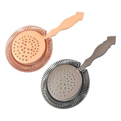 China Sustainable Professional Factory Outlet Stainless Steel Bar Tools Cocktail Strainers for sale