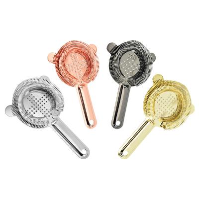 China High Quality Viable Bar Cocktail Tool Ice Shaker Stainless Steel Wine Ice Filter for sale