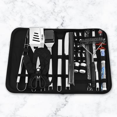 China Stainless Steel Stainless Steel Grill Set BBQ Multi-Function Tool Kit Set Export for sale