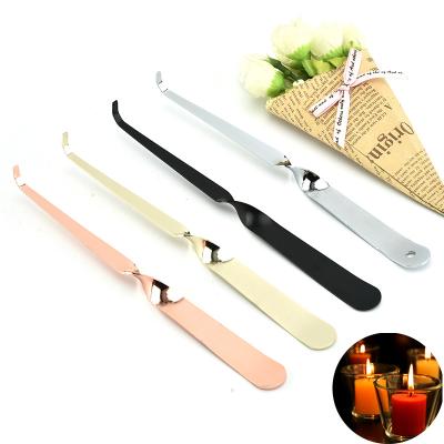 China Wholesale Silver Wick Dipper Rose Gold Middle Twist Candle Scissors Stainless Steel Embroidery Candle Wick Trimmer/Wick for sale