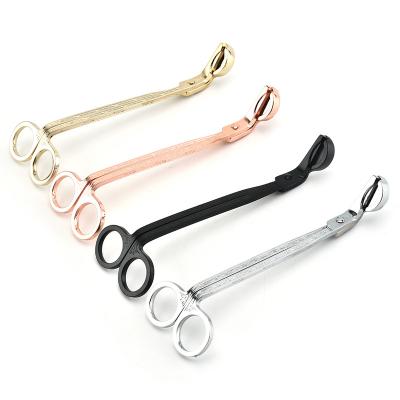 China Wholesale Embroidery Rose Gold Stainless Steel 3CR13 Candle Wick Trimmer Candle Wick Scissors for sale