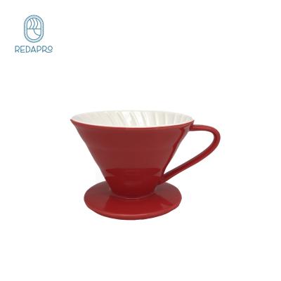 China China viable supplier ceramic coffee filter pour over coffee dripperwith holder for sale