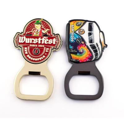 China Creative and Personalized Fridge Sticker Refrigerator Bottle Opener Key Chain Tool Magnet for sale