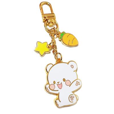 China Hot Selling High Quality Custom Metal Zinc Alloy Cartoon Key Chains for sale