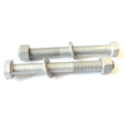 China Stainless steel Class 8.8 /10.9 hot-dip galvanized highway guardrail bolts and nuts for sale