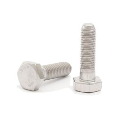 China Stainless steel Top Quality 304 Stainless Steel Hexagon Head Bolts DIN931 Outer Hexagonal Coarse Rod Half Tooth Screws for sale