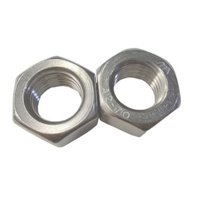 China Stainless steel factory wholesale  fastener M16  304 stainless steel Hex nuts machine furniture for sale