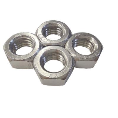 China Stainless steel OEM China factory custom fastener M12  304 stainless steel Hex nuts for sale