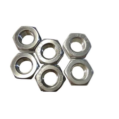 China Stainless steel High quality low price Factory Customized M10 304 Type Stainless Steel  Hex Nut for sale