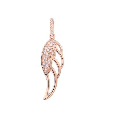 China Fashion Best Selling Good Quality Rose Gold Pendant Long Necklace Ladies Necklaces for sale