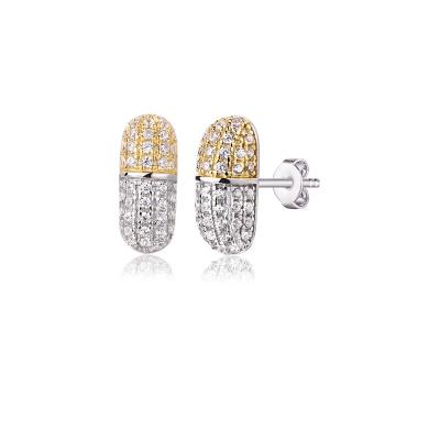 China Hot Selling Stylish Designer Earrings 925 Sterling Silver Earrings Popular Brands Luxury Favorable Prices for sale